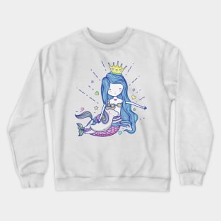 cute kawaii mermaid Crewneck Sweatshirt